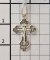 2-327-3 Крест серебро пр.925 лит ч/ч